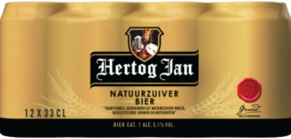 Hertog Jan Bier 12pack met blikjes van 33cl
